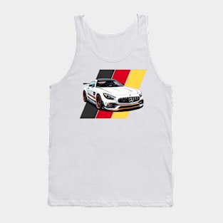 Mercedes amg with germany flag victor art Tank Top